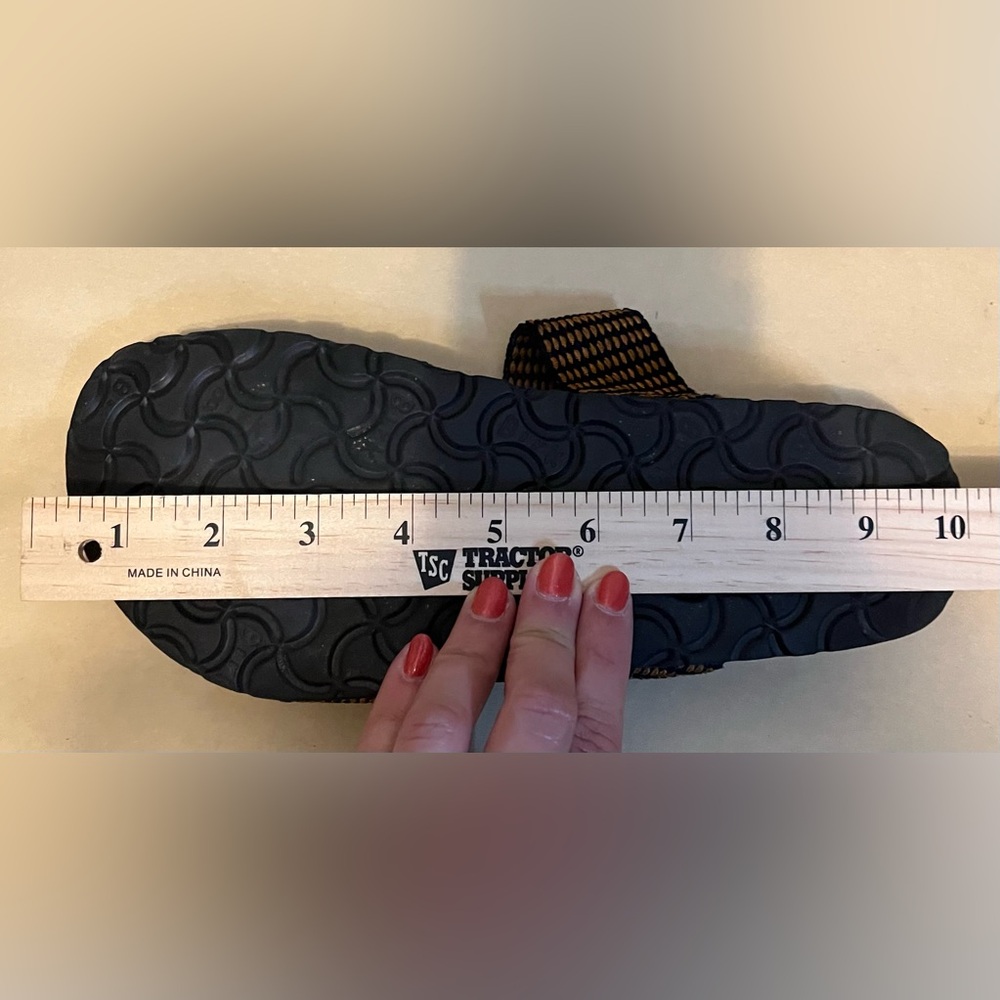 Birkenstock Birki’s Curaçao Midnight & Chestnut Stretch Slip-On Sandals size 38 - Picture 11 of 12